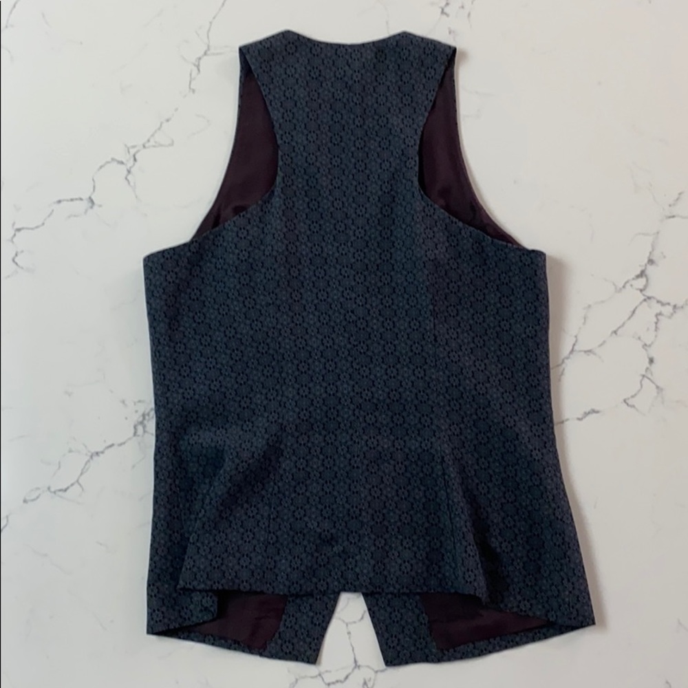 Andrea Behar Designer Button Down Fully Lined Ves… - image 4